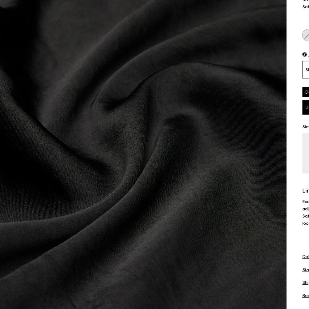 Only Slip Satin Midi Dress Aritizia Black - Picture 10 of 10